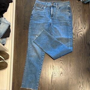 J crew essential straight - 29t- frayed hem- NWT!